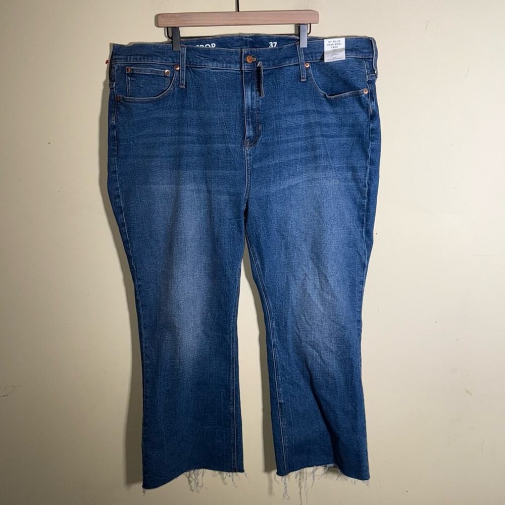 NWT J.CREW Billie Denim Demi Boot Crop Jeans plus size 37 - Picture 7 of 10